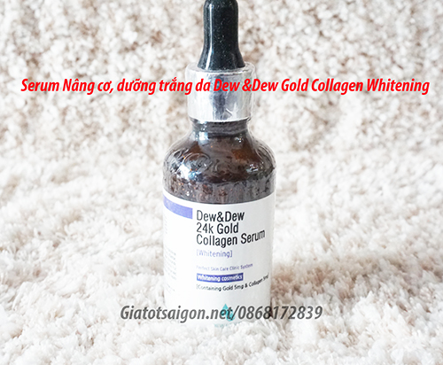Serum Nâng cơ, dưỡng trắng da Dew &Dew Gold Collagen